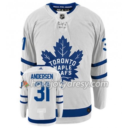 Pánské Hokejový Dres Toronto Maple Leafs FREDERIK ANDERSEN 31 Adidas Bílá Authentic